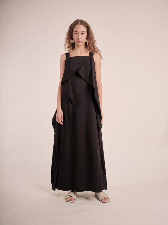 LORETA Black Sleeveless Dress